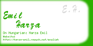emil harza business card